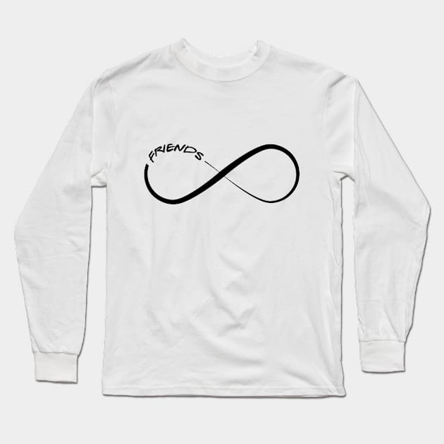 Friends Infinity Forever Cute Bff Long Sleeve T-Shirt by Mellowdellow